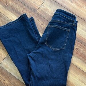 Ann Taylor Dark Blue Boot Cut Curvy Fit Jeans